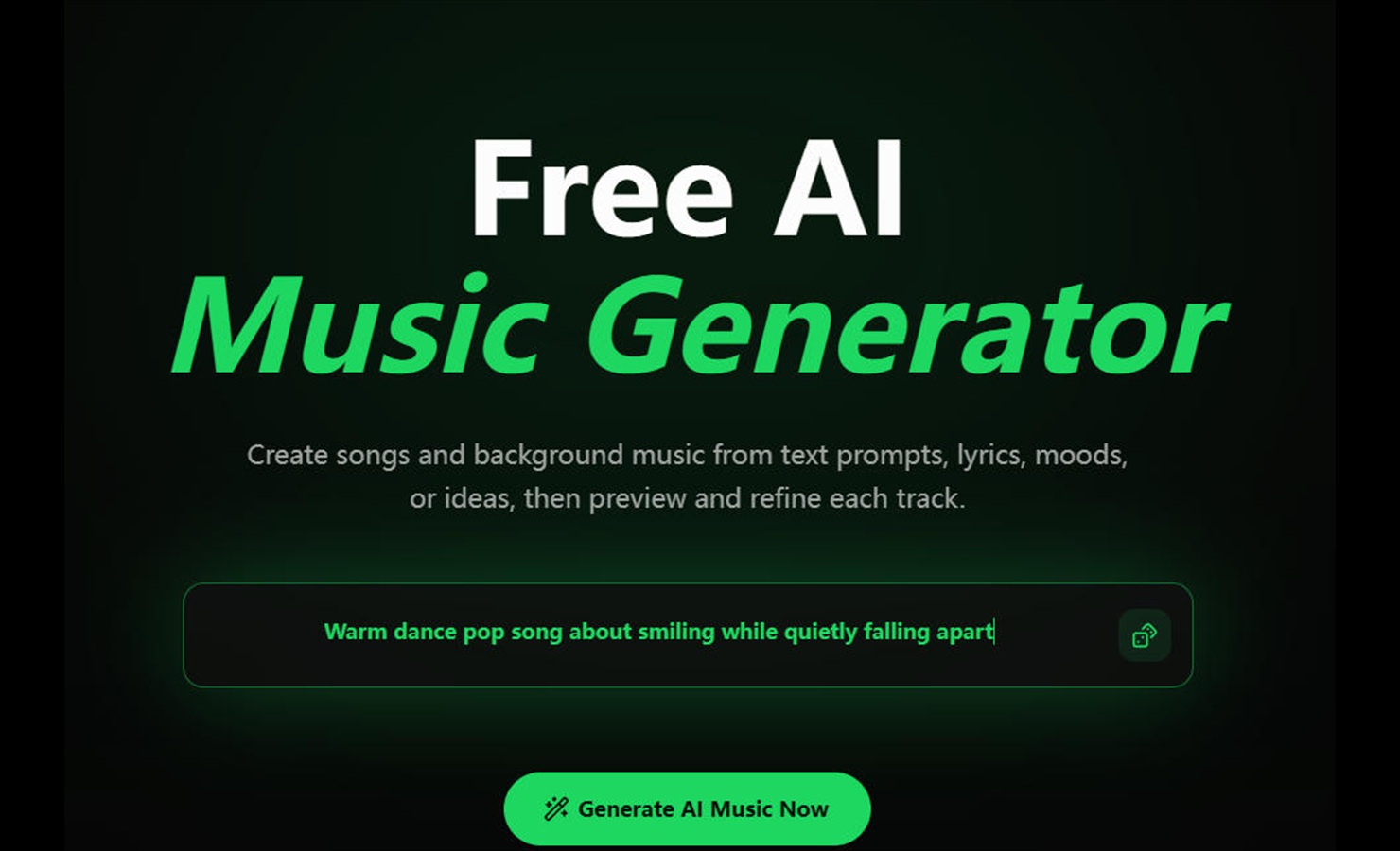 Free ai Music Creator screenshot